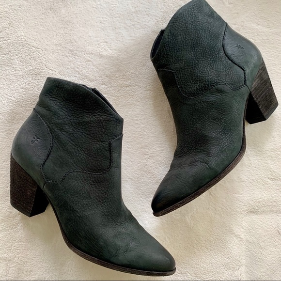 Frye Shoes - Frye soft leather black cowboy booties
